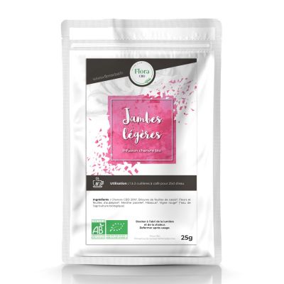 Infusion au chanvre CBD Jambes légères - Flora CBD