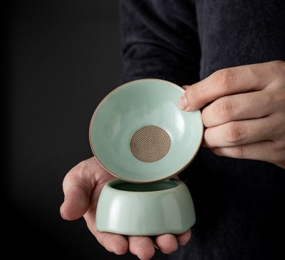 Tasse de thé miniature japonais avec filtre céramique réutilisable