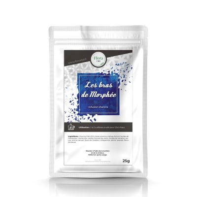 Infusion CBD Tisane Nuit Sommeil - Les Bras de Morphée Flora CBD