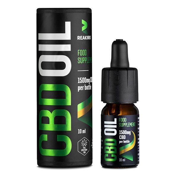 Huile CBD 15% 1500mg, 10ml - Reakiro