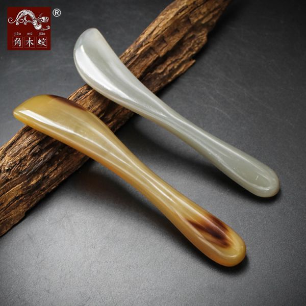 Baton de massage en corne de yak masseur poli naturel