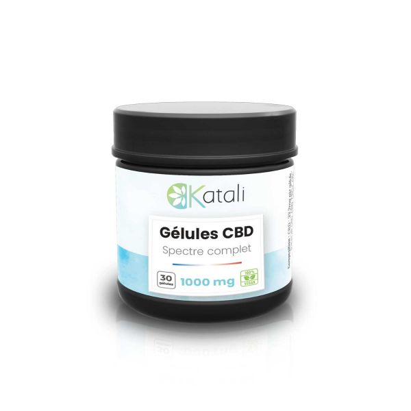 Gélules CBD à spectre complet 500mg ou 1000mg - Katali