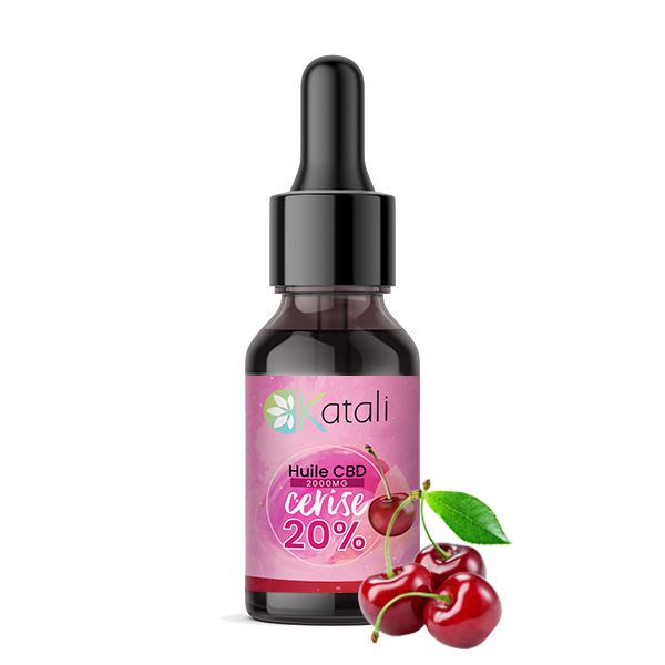 Huile de Chanvre CBD Goût Cerise - Katali 