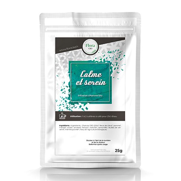 Infusion au chanvre CBD Calme et Serein - Flora CBD